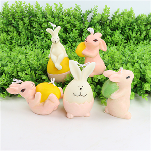 Molde de silicona con forma de huevo de conejo de pascua, moldes de jabón hechos a mano con dibujos de animales, concha de cordero, bricolaje, herramienta de resina con crisol cruzado - Product Image 4