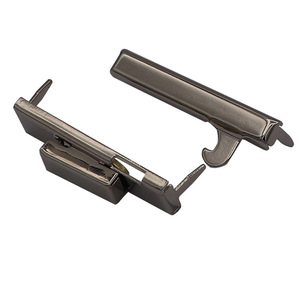 Black Rectangle Metal Buckle Lock Pair For Wine <b>Box</b> Craft Gift <b>Box</b> Hardware Chrome Gold Zinc Alloy Die Cast D Ring <b>Lockable</b> - Product Image 3