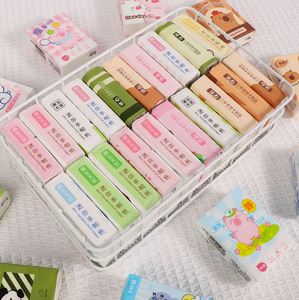<span class=keywords><strong>Mouchoirs</strong></span> en papier 3 plis en pâte de bois vierge personnalisés, 210mm*210mm, à motifs imprimés, pour le visage et de poche, vente en gros - Product Image 4
