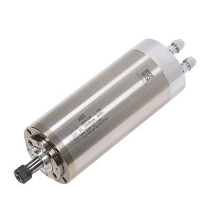 Moteur de broche à refroidissement par eau HQD 1,5 kW GDZ-19 80 mm à 3 roulements pour machine-outil, adapté à tous types de matériaux, refroidi par eau - Product Image 2