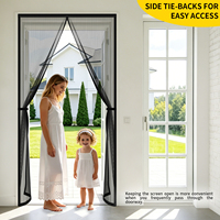 Moustiquaire de porte en maille respirante : Décoration élégante et protection efficace contre les insectes pour toutes les portes de la maison