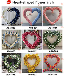 ซุ้มดอกไม้รูปหัวใจทำมือ LEDA สีชมพูอ่อน สำหรับตกแต่งงานแต่งงานกลางแจ้ง ทางเดินดอกไม้ วันวาเลนไทน์ - Product Image 5