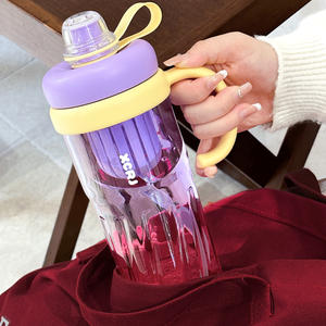 950ml haute couleur écologique <span class=keywords><strong>PC</strong></span> matériel verres nouveau Design grande capacité tasse à boire directe pour l'été résistant à la chaleur pour - Product Image 4