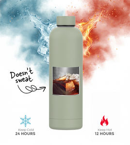 Kleurrijke dubbelwandige roestvrijstalen waterflessen met kleine opening, sport-, reis- en vacuümthermosfles voor buiten, lekvrij. - Product Image 4