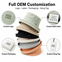 Chapeau Bob Femme à Large Bord en Coton Anti-UV, Casquette de Pêcheur Personnalisable avec Logo Brodé, Chapeau de Plage d'Été – Vente en Gros