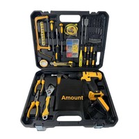 Ensemble perceuse sans fil 21V Lithium-Ion avec taille-haie, tondeuse à gazon et sécateur, comprend perceuse, deux batteries, chargeur, livraison rapide