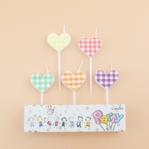 Bougies d'anniversaire en forme <span class=keywords><strong>de</strong></span> cœur pour gâteau, sans fumée, colorées, créatives - Product Image 6
