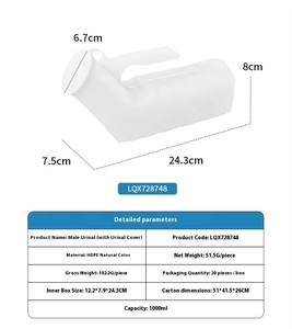 ขวดปัสสาวะแบบพกพาพลาสติกสำหรับผู้ชายอุปกรณ์บำบัดฟื้นฟูสมรรถภาพทางการแพทย์ Msmt 32ออนซ์เรืองแสงในที่มืด - Product Image 1