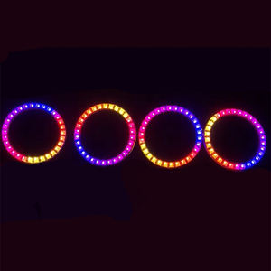 Control de aplicación de teléfono personalizado 80mm Halo Ring Dancing Chasing SK6812 RGB Halo Ring Angel Eyes faro para <span class=keywords><strong>Chevy</strong></span> BMW - Product Image 5