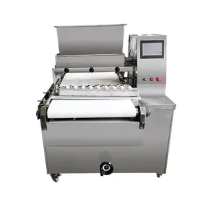 Automatic Fortune Mosaic Two Color Twist Biscuit Chocolate Fill Encrust Pretzel Cookie Make Machine