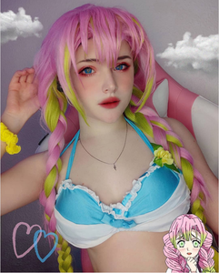 Peluca de <span class=keywords><strong>Cosplay</strong></span> Ainizi de Alta Calidad, Estilo <span class=keywords><strong>Anime</strong></span> Japonés, Demon Slayer, Kanroji <span class=keywords><strong>Mitsuri</strong></span>, Trenza Triple, Súper Gruesa, para Mujer - Product Image 2