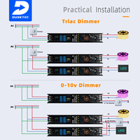 Driver LED silencieux et ultra-mince 12V 24V Triac 0-10V, alimentation à découpage dimmable pour éclairage LED