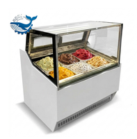 Vitrine Réfrigérée de Comptoir pour Glaces Artisanales Italiennes et Crèmes Glacées Profondes