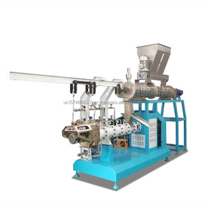 Máquina extrusora de pellets de alimentación de peces flotante para mascotas Máquinas de procesamiento de bocadillos de comida para perros - Product Image 1