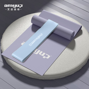 Bande de résistance Amyup 600*50*0.5mm 15lbs rose, portable pour le yoga et la remise en forme - Product Image 2
