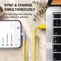 Câble de charge rapide USB C coudé 120W, câble Type C à 90 degrés, câble de charge pour jeux, câble de synchronisation de données pour Xiaomi OEM ODM