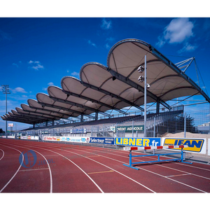 Tejidos de poliéster recubiertos de PVC estructura de acero techo de estadio - Product Image 2