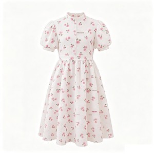 Vestido <span class=keywords><strong>de</strong></span> Princesa para Niñas, Estilo Moderno y Minimalista con Estampado Floral, Primavera 2026, Tela <span class=keywords><strong>de</strong></span> Mezcla <span class=keywords><strong>de</strong></span> Algodón, Importado - Product Image 5
