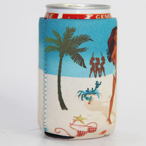 Katlanabilir süblimasyon içecek soğutucu özel baskı logo neopren kutu içecek tutucusu promosyon reklam tatil tarzı hediye - Product Image 3