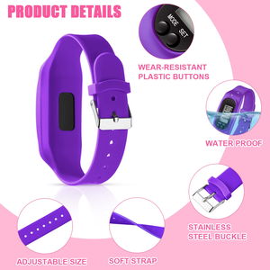 Reloj Inteligente de Silicona Personalizado con Podómetro para Caminar/Correr, Contador de Calorías y Contador de Pasos para Todas las Edades - Product Image 4