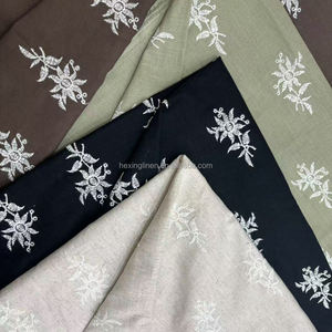 2025 nouveautés 30% <span class=keywords><strong>lin</strong></span> 70% coton mélangé tissu de broderie solide, tissu brodé <span class=keywords><strong>au</strong></span> <span class=keywords><strong>mètre</strong></span>/<span class=keywords><strong>mètre</strong></span> - Product Image 2