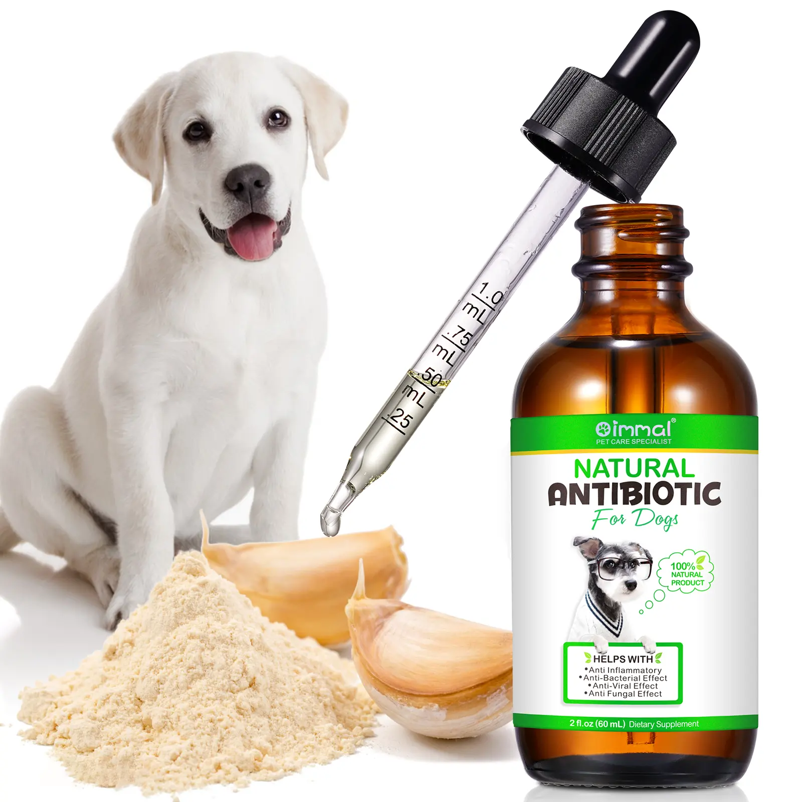 OIMMAI personalizzazione all'ingrosso antibiotici anti-infiammatorio per cani da compagnia, supporta il sollievo dall'allergia del cane antibiotico naturale per cani