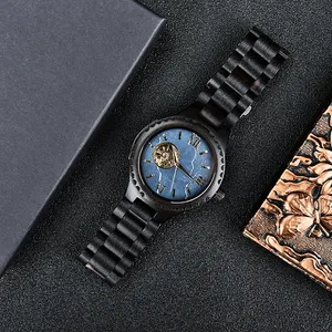 Bobo Đồng hồ nam tự động Đồng hồ cơ Đồng hồ đeo tay hàng đầu tùy chỉnh đồng hồ chống nước tuyệt vời Hộp Quà Tặng reloj chim gỗ tròn