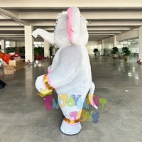 Traje de Mascota de elefante inflable para adultos, traje inflable con forma de Animal lindo de dibujos animados para caminar gigante para eventos