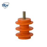 Colonne isolante industrielle en résine époxy pour barres omnibus en cuivre IP65 10A 380V 50/60Hz, isolateur jaune à fixation par vis pour distribution