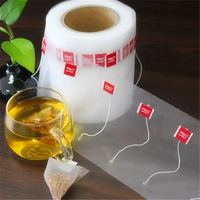 Emballage alimentaire, sachet de thé vide en nylon avec cordon et étiquette, sachet de thé personnalisé, film nylon de qualité alimentaire en rouleau