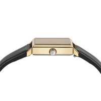 Montre pour femme élégante en acier inoxydable avec mouvement Citizen, cadran à aiguilles, bracelet en cuir, style sport et mode, personnalisable
