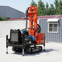 Foreuse de puits d'eau 300m DTH avec compresseur d'air haute pression pour l'exploration de puits profonds – Vente directe usine en gros
