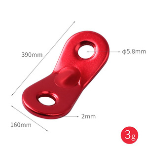 Aluminum Alloy Tent Guy Line Buckle Double Eye Sliding Adjustment Tarp Wind Rope <b>Clip</b> Outdoor Camping Accessory - Product Image 3