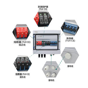 กล่องรวมสายไฟโซลาร์เซลล์ Yueqing 3 ช่องอินพุต 1 ช่องเอาต์พุต 1000V DC IP65 สำหรับใช้ในบ้าน - Product Image 2