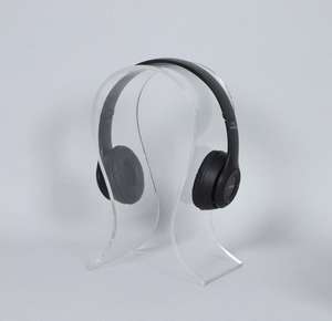 Soporte para Auriculares de Plástico Transparente y Madera, Estilo Moderno y Minimalista, para Mueble de TV, Estudio y Habitación Infantil, Modelo con Temática <span class=keywords><strong>Musical</strong></span> - Product Image 6