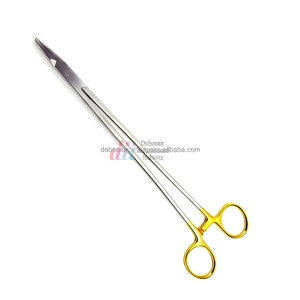 Portaagujas TC DeBakey Recto 12cm 18cm 23cm Mango Dorado Instrumentos Quirúrgicos Proveedor Mayorista - Product Image 3