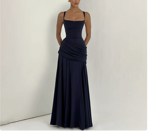 <span class=keywords><strong>Vestido</strong></span> <span class=keywords><strong>amarillo</strong></span> elegante sin tirantes con abertura para mujer 2026, al por mayor, con varillas, para fiesta de verano, estilo urbano, liso, para dama - Product Image 4