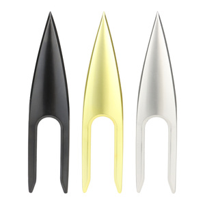 Herramienta de Reparación de Césped de Golf, Horquilla de Aleación de Zinc en Dorado, Plateado y Negro, Duradera, para Exteriores - Product Image 4
