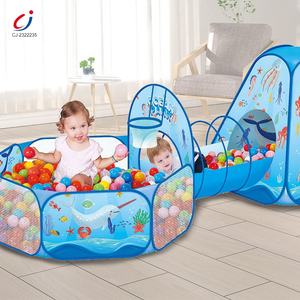 Tente de jeu portable pour enfants en plein air, <span class=keywords><strong>piscine</strong></span> à balles océanique, <span class=keywords><strong>tunnel</strong></span> de jeu, jouets, <span class=keywords><strong>piscine</strong></span> à balles, tente de jeu 3 en 1, <span class=keywords><strong>tunnel</strong></span> pour enfants - Product Image 5