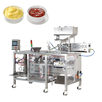 Machine de remplissage et d'emballage automatique à piston Glue pour liquides visqueux (savon, détergent, liquide de lavage) en sachets Doypack