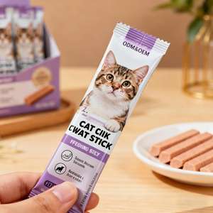 <span class=keywords><strong>Super</strong></span> Cat Creamy Treats 15g Tuna Salmon Chicken Supplier Cat Strips Snacks - Product Image 5