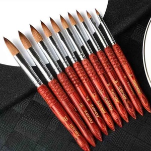 Wholesale 100% Pure Kolinsky Hair Nail <b>Brush</b> Wood Handle Nail Supplies Acrylic Powder <b>Brush</b> - Product Image 2