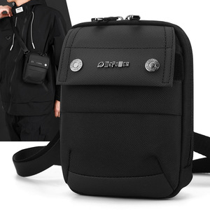 Nueva Bolsa de Pecho Pequeña Cuadrada de Nailon Impermeable y Resistente al Desgaste para Hombre, para Viajes y Desplazamientos, con Cierre de Cremallera y Costuras - Product Image 5