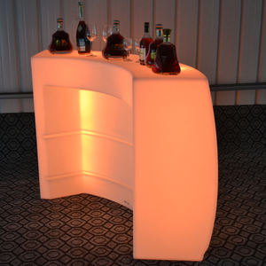 أثاث بلاستيكي للنادي الليلي Led قهوة مع دلو ثلج تصميم تجاري حديث بسعر المصنع مكعب - Product Image 5
