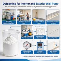 Défoamer en poudre avec particules hydrophobes et hydrocarbures liquides pour ciment, mortier, béton, plâtre autolissant, mastic, calfeutrage