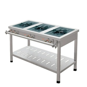 Estufa de Gas Comercial con 3 Quemadores para <span class=keywords><strong>Wok</strong></span> - Product Image 1
