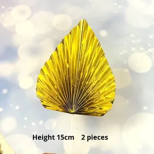 Cuisson Gâteau <span class=keywords><strong>Décoration</strong></span> <span class=keywords><strong>Anniversaire</strong></span> Topper Internet Célébrité Esthétique <span class=keywords><strong>Papillon</strong></span> Glitter Or Coloré Feuille Pliant Ventilateur <span class=keywords><strong>Décoration</strong></span> - Product Image 1
