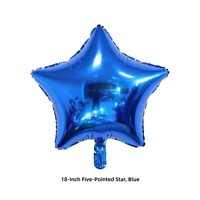 Ballons en feuille d'aluminium en forme d'étoile à cinq branches de 18 pouces, décorations pour la Saint-Valentin et les fêtes d'anniversaire, ballons lumineux vendus par des vendeurs de rue