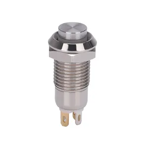 ABILKEEN 12mm stainless steel RGB tri-color momentary pcb mount push button switch mix any color change by resistor