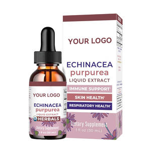 Extracto Líquido de Equinácea Purpurea Orgánica, Planta Entera, Apto para Dietas Vegetarianas y Veganas, 30 ml - Product Image 1